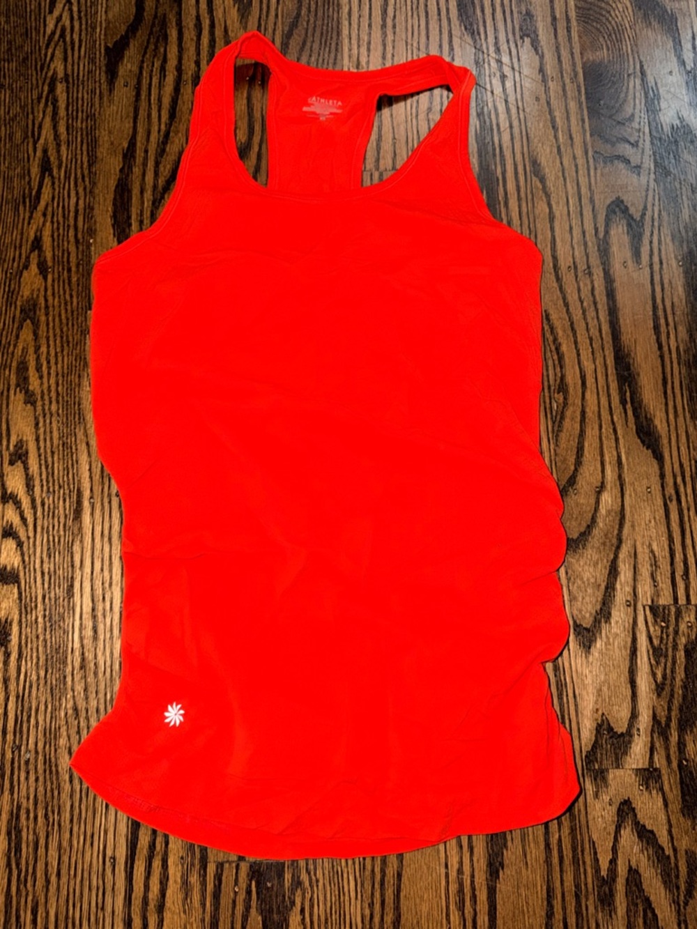 Athleta Red Momentum seamless Racerback Tank xs